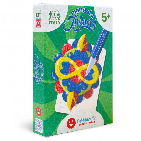 Vârstă - Kit creativ - Mandala Infinit, cu particule de marmura