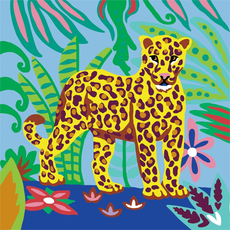 Kit creativ pictura pe numere - Colorizzy Zebra si Leopard - Sentosphere [3]