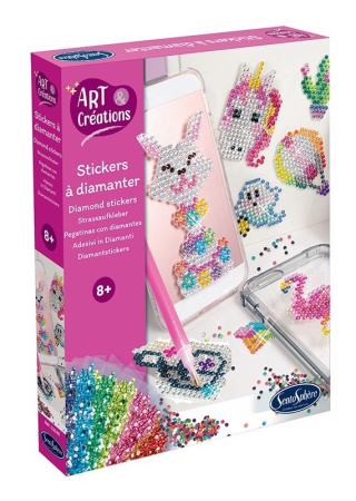 Varsta 7-10 ani - Kit Creativ Stickere cu Diamante - Sentosphere