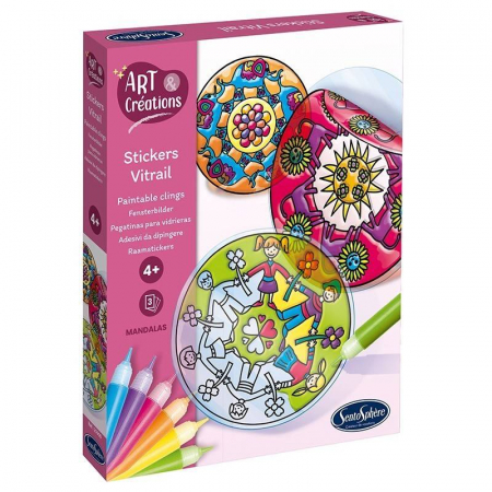 Jucarii creative - Kit creativ Stickere Vitralii Mandale