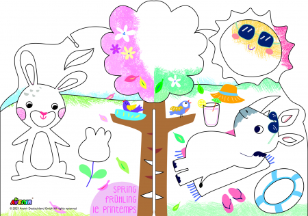 Kit de activitati cu creioane colorate - Distractie in 4 anotimpuri [11]