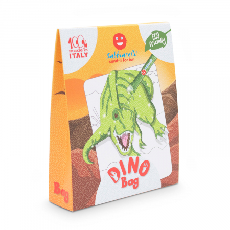 Vârstă - Kit de desenat cu particule de marmura - Dino