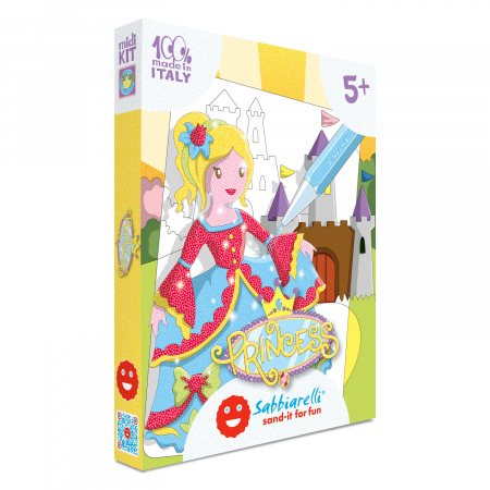 Vârstă - Kit de desenat cu particule de marmura - Printesa