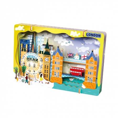 Kit DIY - Creaza Peisaj Urban 3D din lemn - Londra [2]