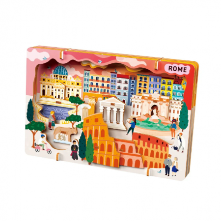 Kit DIY - Creaza Peisaj Urban 3D din lemn - Roma [2]