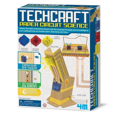 Noutati - Kit experimente TechCraft - Stiinta circuitelor pe hartie