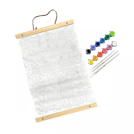 Kit panza canvas - Picteaza pe numere - Tiger Eyes [3]