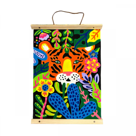 Kit panza canvas - Picteaza pe numere - Tiger Eyes [2]