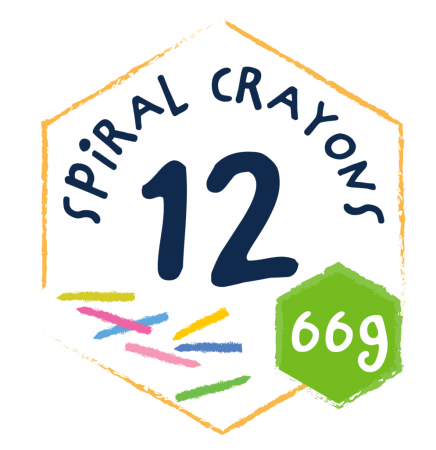 Kit rola de desenat autoadeziva - 3 m si 12 creioane colorate cerate, Spatiu - Haku Yoka [5]