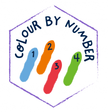 Kit rola de desenat pe numere - 2 m, include 4 creioane colorate cerate, Subacvatic - Haku Yoka [7]