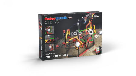 Jucarii creative - Kit STEM Circuite XL de reactii in lant traznite, Fischertechnik