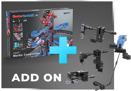 Kit STEM Completare pentru Cursa cu bile metalice - Intrecerea, Fischertechnik [1]