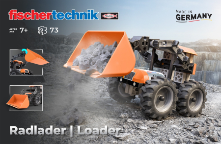 Kit STEM Incarcator frontal de asamblat si manevrat, Fischertechnik [1]