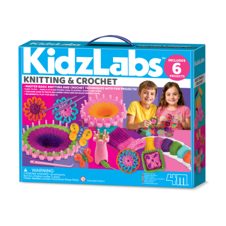 Stiinta si geografie - Kit stiintific - Tricotat si Crosetat, STEAM Kids