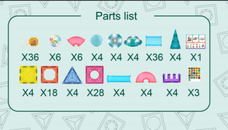 Labirintul meu magnetic cu lumini - 110 piese (7.5 cm) [3]