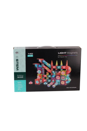 Noutati - Labirintul meu magnetic cu lumini - 140 piese (7.5 cm)