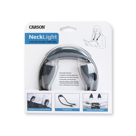Jucarii Educative - Lampa LED de gat hands-free cu doua surse de lumina, 70 lumeni