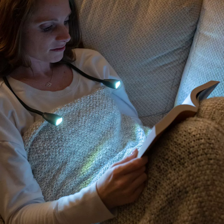 Lampa LED de gat hands-free cu doua surse de lumina, 70 lumeni [8]
