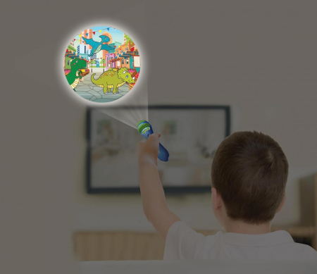 LANTERNA CU PROIECTOR, DINOZAUR [4]