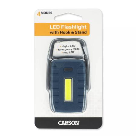 Jucarii Educative - Lanterna LED compacta cu carlig si suport, lumina alba si rosie