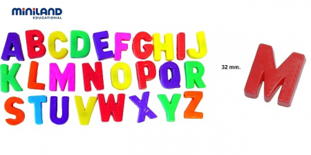 Litere mari magnetice Miniland 155 buc [1]