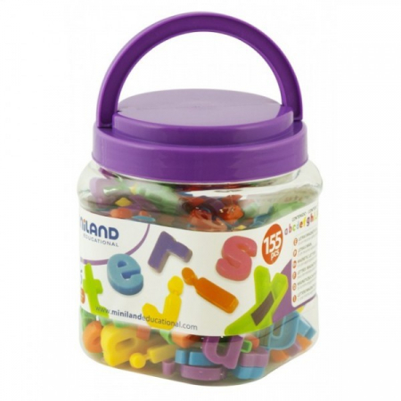 Litere mici magnetice Miniland 155 buc [0]