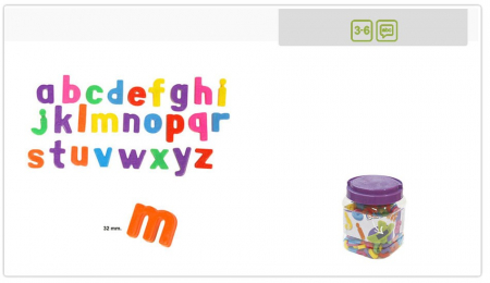 Litere mici magnetice Miniland 155 buc [1]