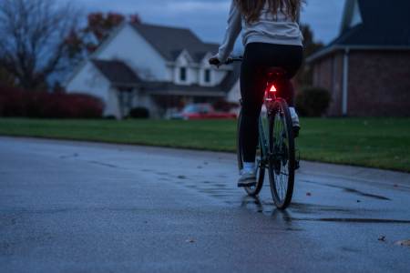 Lumină de siguranță STOP LED RBG spate bicicletă cu 7 efecte luminoase, Taillight [3]