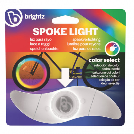 Biciclete - Lumină LED colorată  clip-on RBG pentru spițe, SpokeBrightz