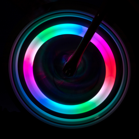 Lumină LED colorată  clip-on RBG pentru spițe, SpokeBrightz [5]