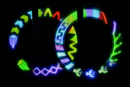 Lumină LED cu efecte animate pentru spițe bicicleta, ShapeBrightz [8]