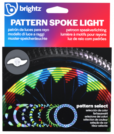 Biciclete - Lumină LED cu efecte animate pentru spițe bicicleta, ShapeBrightz