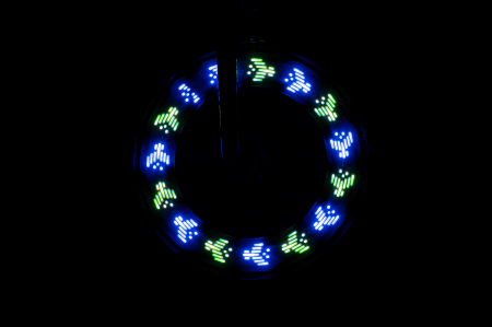 Lumină LED cu efecte animate pentru spițe bicicleta, ShapeBrightz [4]