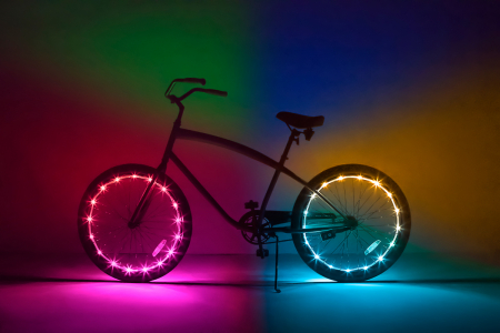 Lumină LED decorativa pentru roți bicicletă, WheelBrightz [2]