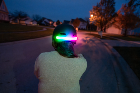 Lumină LED RGB pentru cască [1]