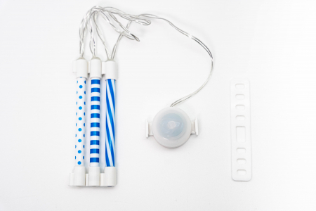 Lumini tubulare LED pentru roți bicicletă, SpinBrightz, albastru [2]