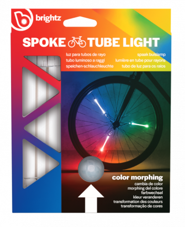 Biciclete - Lumini tubulare LED pentru roți bicicletă, SpinBrightz, multicolor