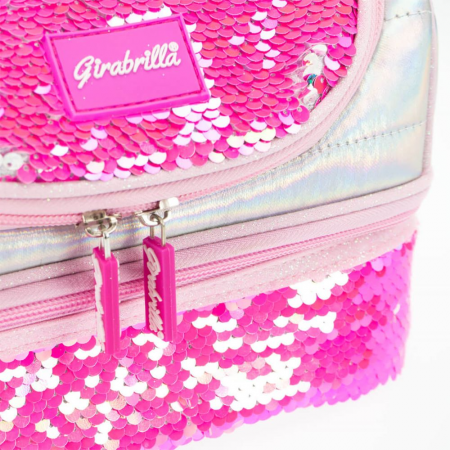 Lunch box Girabrilla – cutie termică matlasată cu paiete reversibile și interior impermeabil [3]
