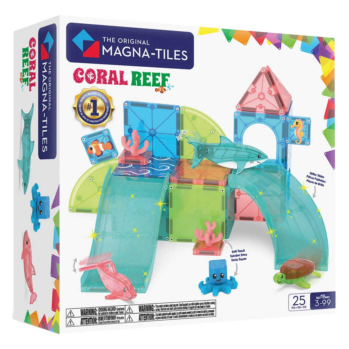 Jucarii creative - MAGNA-TILES Coral Reef, set magnetic