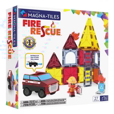 Noutati - MAGNA-TILES Fire Rescue, 27 piese