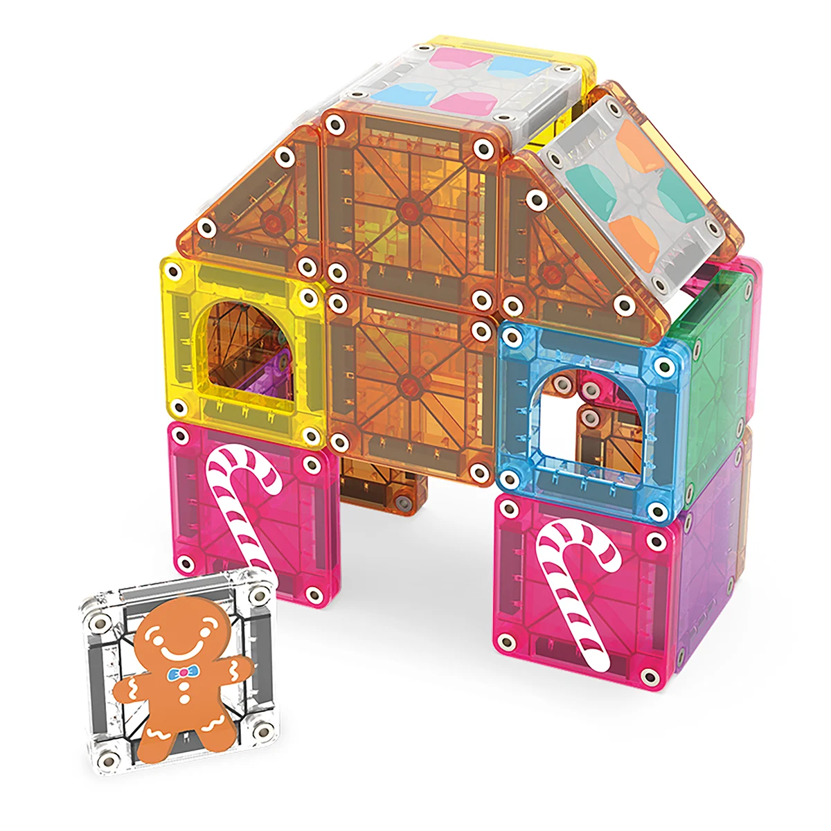 MAGNA-TILES Gingerbread House, Travel set [3]