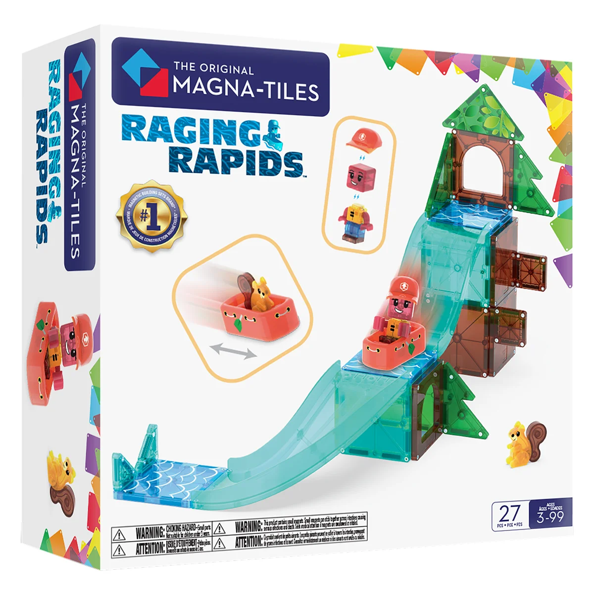 Jucarii creative - MAGNA-TILES Raging Rapids, set magnetic