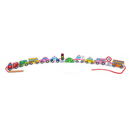 Margele de insirat din lemn - mijloace de transport [0]