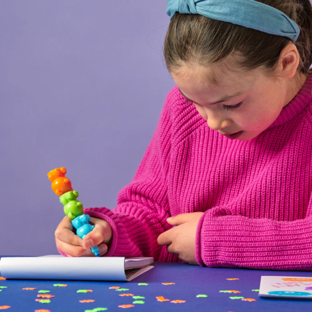 Markere intercalabile Ursuleți - set 5 culori neon - Bear Besties [4]