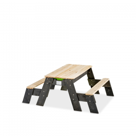 Masă de joacă Aksent cu 2 bănci – pentru nisip, apă și picnic, Exit Toys [2]