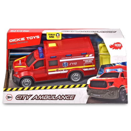 Masina ambulanta Dickie Toys City Ambulance SMURD cu accesorii [1]