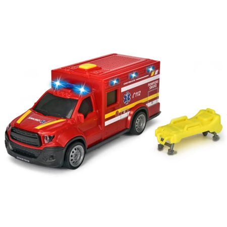 Masina ambulanta Dickie Toys City Ambulance SMURD cu accesorii [0]