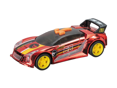 Jucarii de rol - MASINA CU LUMINI SI SUNETE, QUICK N'SIK ROSU, HOT WHEELS