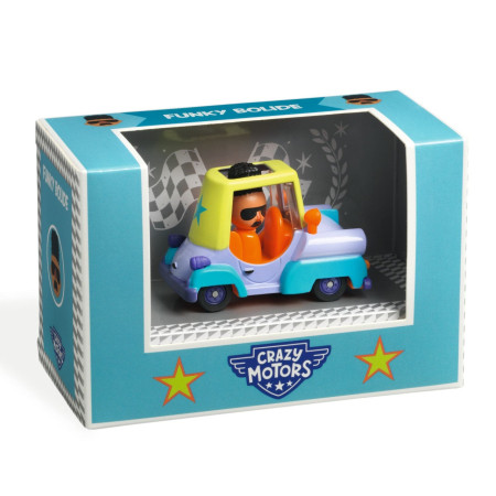 Varsta - Masina de curse Funky Bolide Colectia Crazy Motors, Djeco