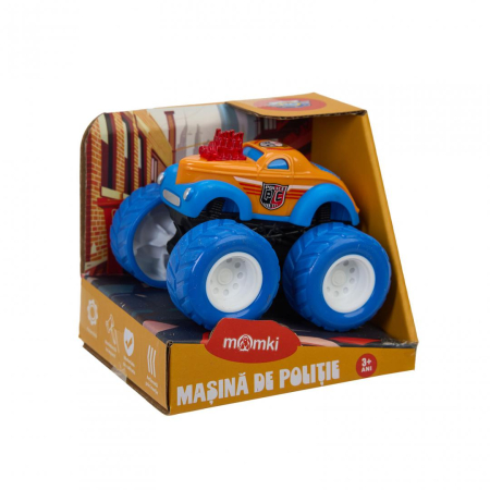 MASINA DE POLITIE, 8.5CM, PORTOCALIE, MOMKI [2]